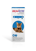 Bravecto Topical Solution for Cats, 6.2 - 13.8 lbs 250 mg (Blue) 