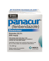 Panacur Canine Granules 22.2%, 1 lb panacur granules indicated removal roundworms hookworms whipworms tapeworms dogs others drug insert given treat giardia pet meds