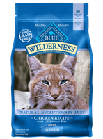 Blue Buffalo BLUE Wilderness Dry Indoor Cat Food, Chicken, 11 lbs